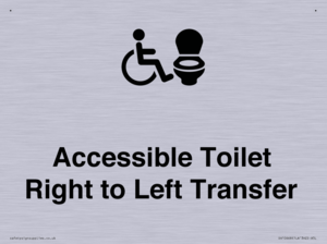 Accessible Toilet with Right to Left Transfer